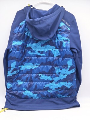 Spyder U.S. Ski Team Anorak Jacket Blue Camo Men's Size Medium | eBay