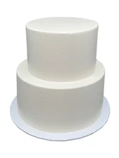 2 Tier Fake Cake 8 Inches Tall - Add Wedding Cake Toppers & Cake Decorations