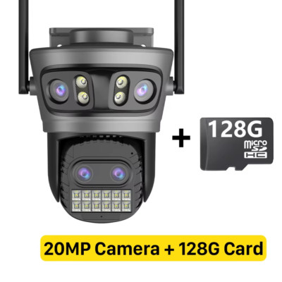 20MP Outdoor Wifi Camera Four Lens Video 10X Zoom 15MP Three Lens Camara Vigilan