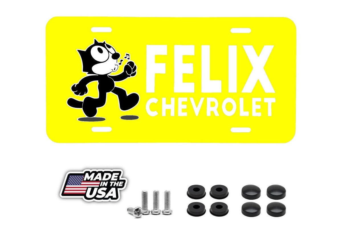 Felix The Cat License Aluminum Plate Insert Lowrider Chevy Truck