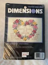Dimensions My Greatest Blessings Call Me Grandma Cross Stitch 6788 New