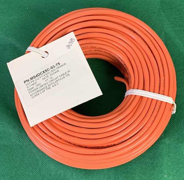 M&S Systems Power Limited Circuit Cable Wiring E119037, 22ga