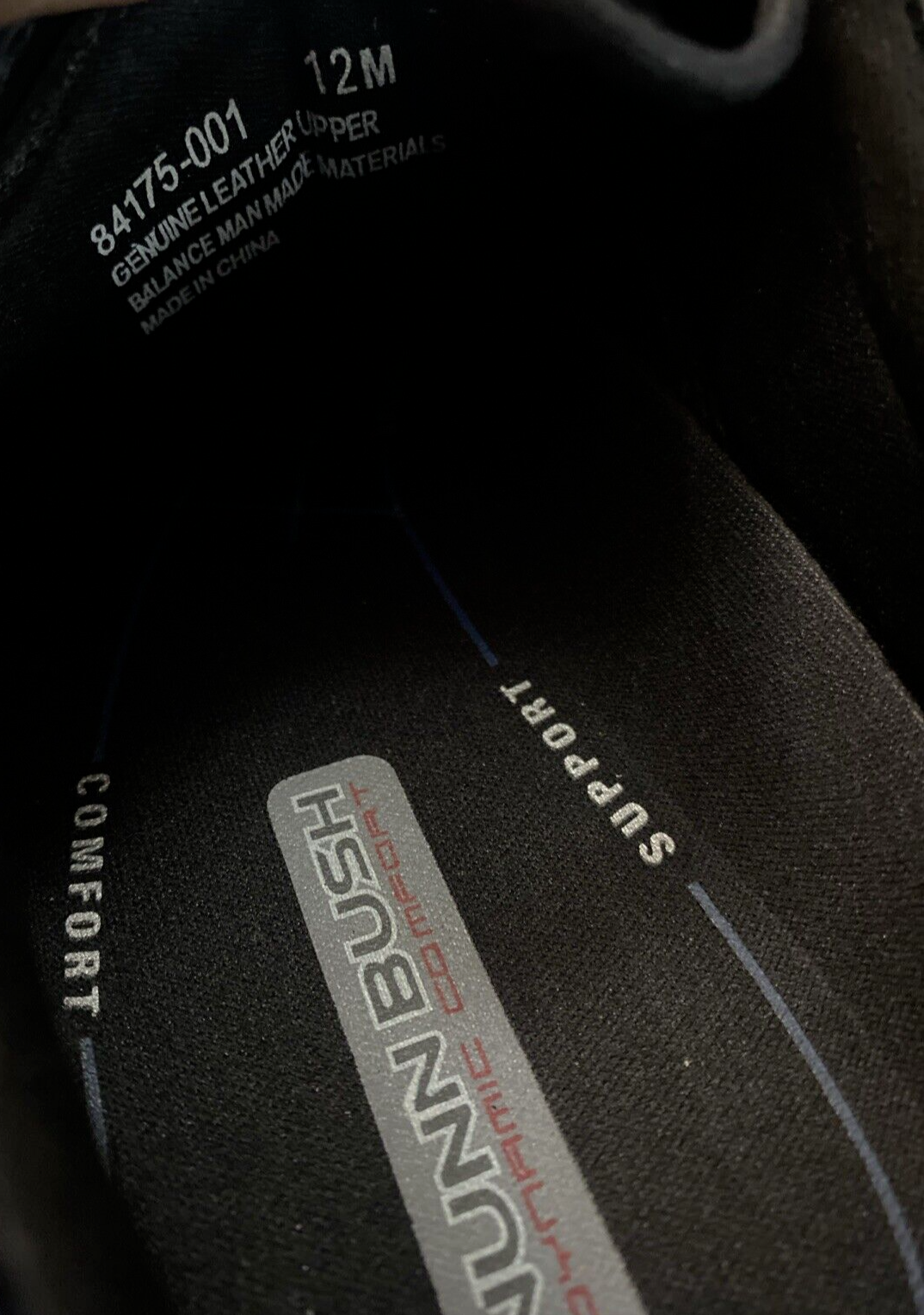 SAOLA Scarpe eleganti Oxford nuove con etichette Nunn Bush nere in vera pelle taglia 12 M