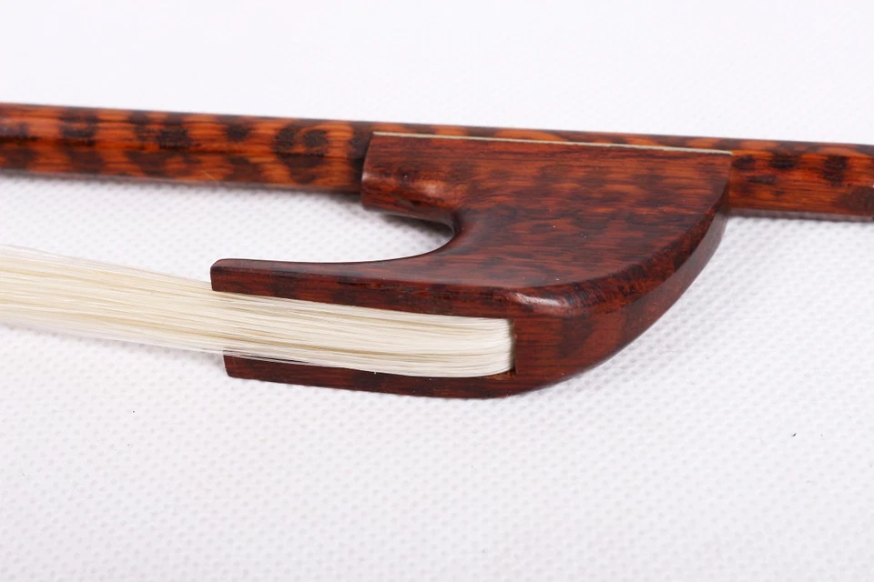 New Double Upright Bass Bow baroque Bows Natural Snakewood Straight balance - Image 4 of 4