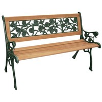 Gartenbank Gusseisen Holz Parkbank Sitzbank Massiv Metall Holz Bank Holzbank Neu