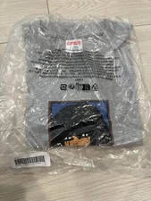 SUPREME EMO TEE Grey SFW24 100% AUTHENTIC Mens L