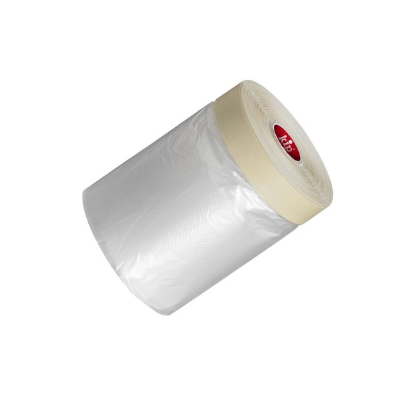 Kip 332 550Mm X 33M Feinkrepp Masker Abdeckfolie Klebeband Mit Abdeckfolie-image