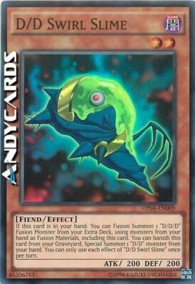 D/D SWIRL SLIME   (D/D Slime Reel)   Super R   OP04 EN009   Unl   YUGIOH!