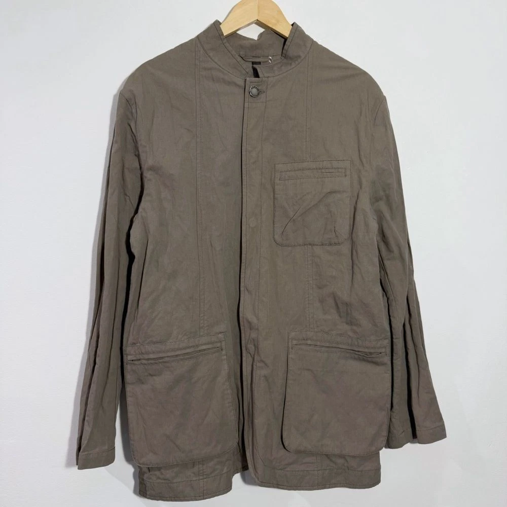 OFF WHITE Giacca uomo Armani Collezioni beige utility taglia 44R nuova con etichetta