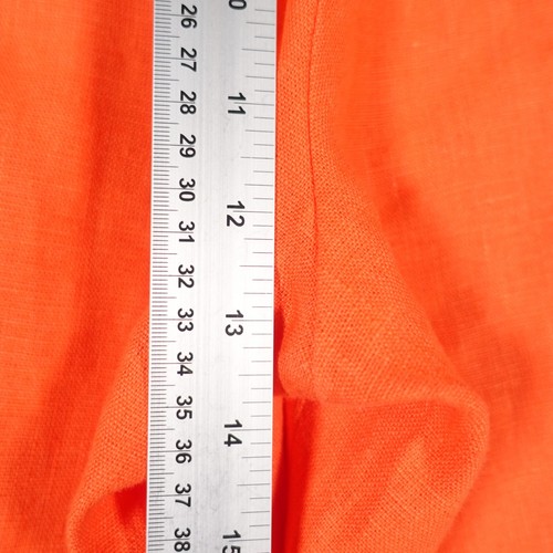 Paloma Wool Wide Leg Trousers Womens 42 Orange Linen Pants Chic Luxury Stylish - Picture 20 of 23