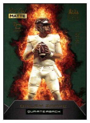 BAILEY ZAPPE RC 2022 Wild Card /50 Rookie Heat Red #3 Chase ROOKIE Patr ID:75706