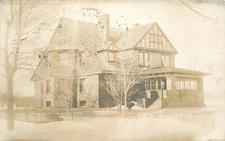 Real Photo Postcard House / Architecture Collection #1701 - Shingle Style