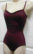 Body Wrappers Dance Camisole Leotard Wine Ladies Small P501