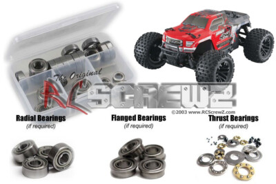 RC Screwz ARRM016B Arrma Granite 4x4 Mega Metal Shielded Bearings Kit