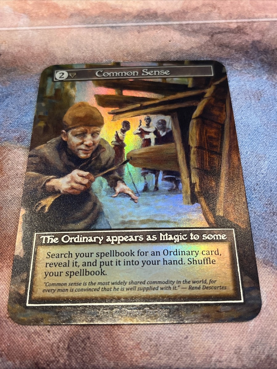 Sorcery Contested Realm Alpha Ordinary - Common Sense - Foil | eBay