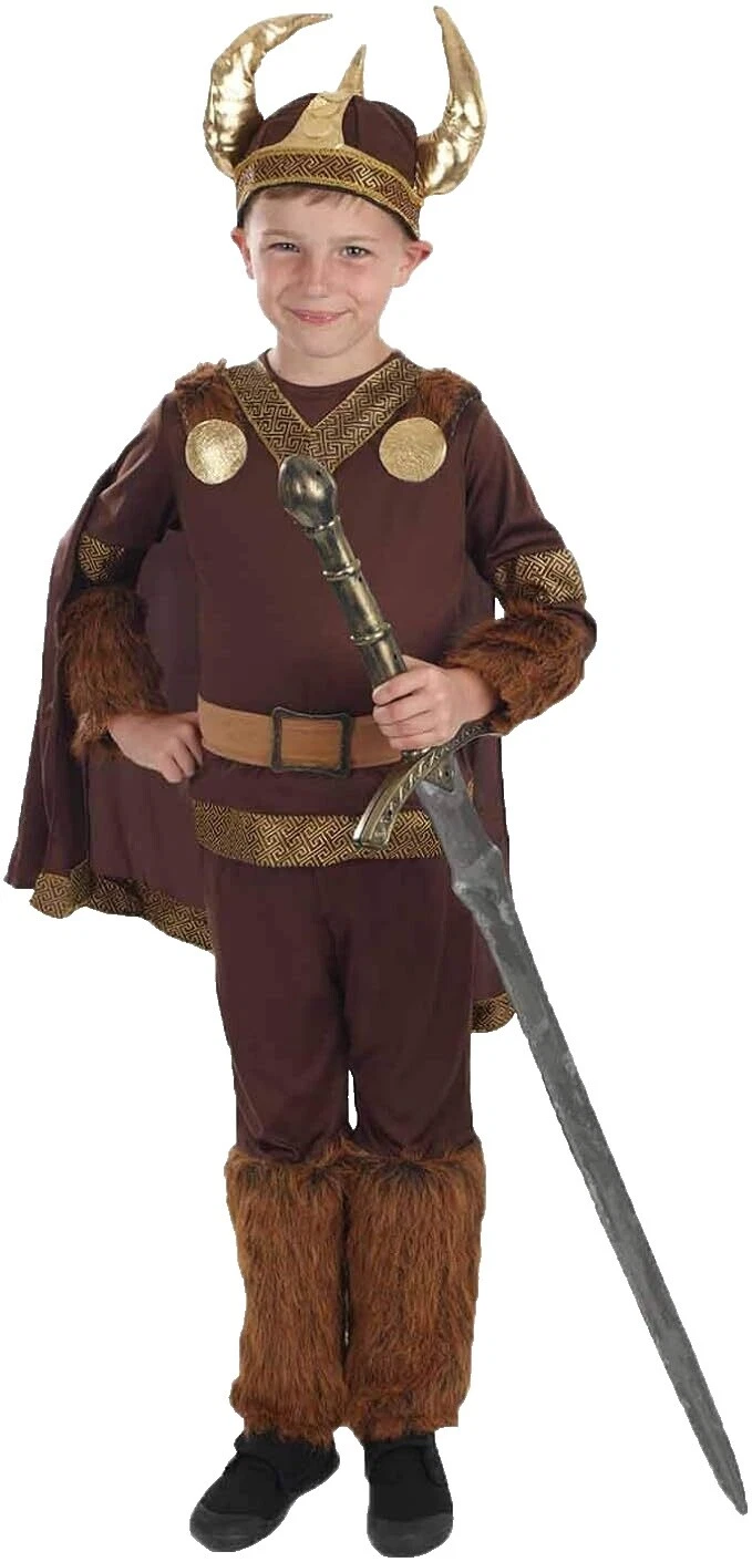 Vestido de poliéster Viking disfraces para niños