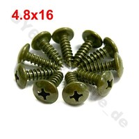 10X Verkleidungs Schraube 4.8X16 Z.B. FüR CPI Daco Daelim Derbi Ering Generic