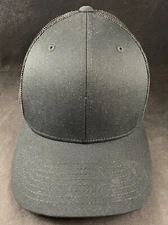 Yupoong Mesh FlexFit Mesh Back One-Size Black Hat Cap