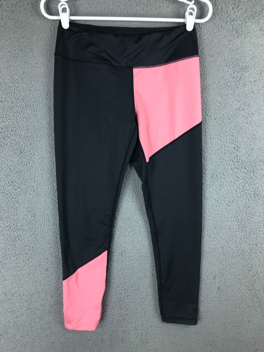 Z By Zella Womens Mid Rise Athletic Pink and Black Workout Yoga