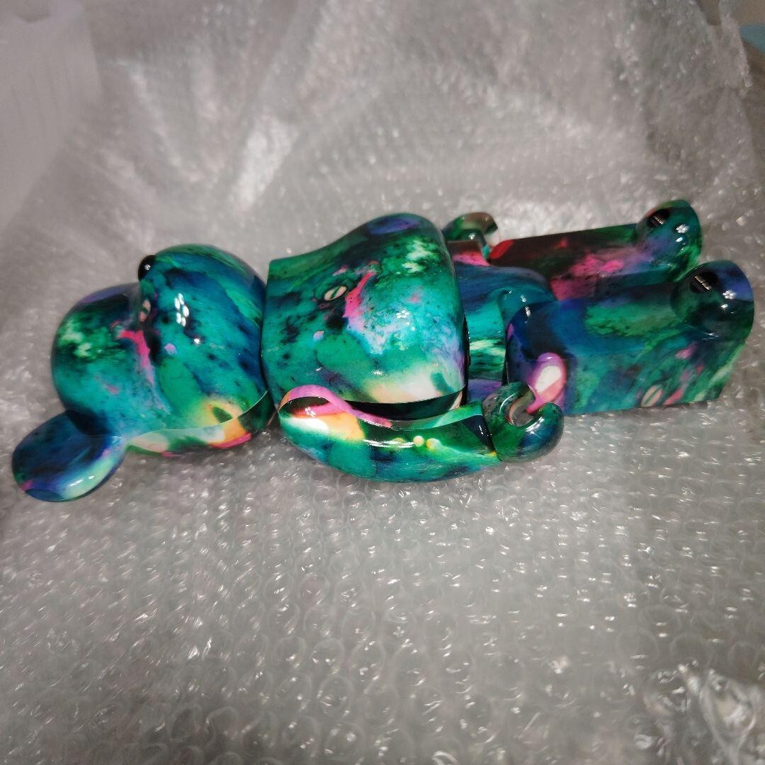 Bearbrick PUSHEAD 400% 100% SET Water Print BE@RBRICK Medicom Toy 
