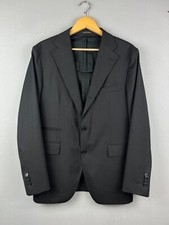 Tagliatore Pinolerario 0205 Black Sport Coat Blazer Size 50/7R Wool Super 120  s