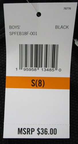 Boys' Spyder Embossed Waffle Knit Polyester Thermal Long Sleeve Shirt Black NWT - Picture 4 of 6
