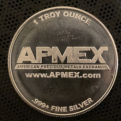 1x APMEX Silver Round 1 Oz 999 Silver American Precious Metals