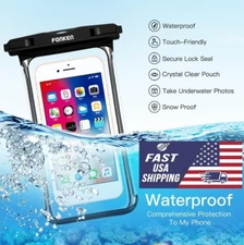 Waterproof Case For Phone Transparent Dry Bag Swimming 6.5 inch Pouch