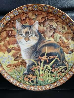 Dekoteller Die vier Jahreszeiten CYNFASCAT im HERBST 1995 von Lesley Anne Elfenbein