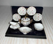 DOLLHOUSE 1:12 SCALE REUTTER GOLD CROSS DINNER SET - 1.378/6