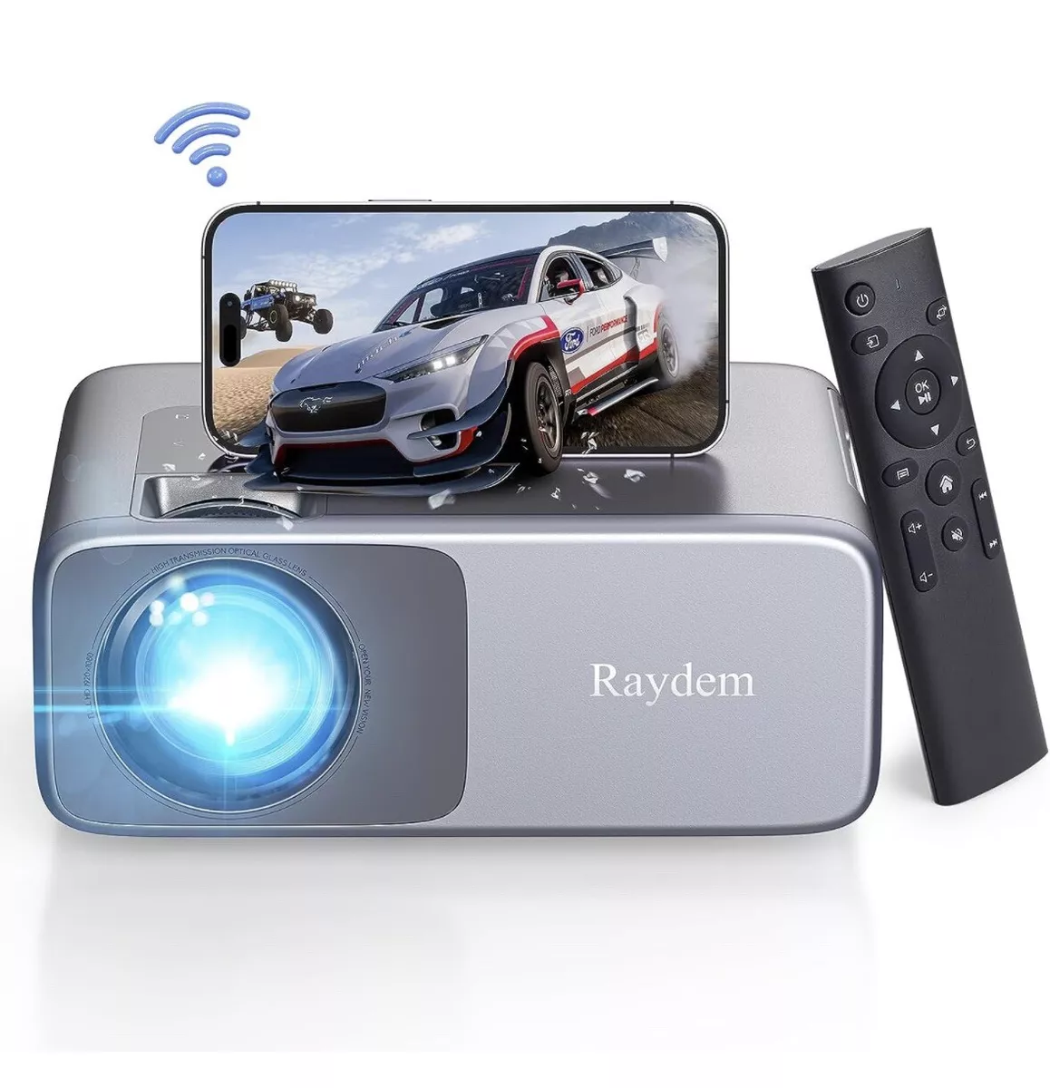 Raydem Proyector 13000L 350Ansi Native 1080P 200, 5G WiFi y Bluetooth 5.0,  con 4K, HD - FAST DEPOT LAPTOP COMPUTER GAMING