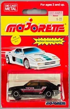 Vintage Majorette Ford Escort XR3i / #212 / Black / Made in France