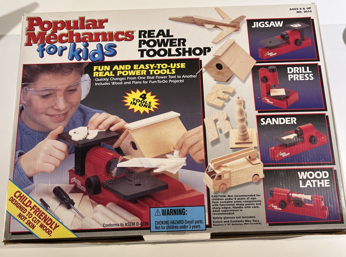 RARE Popular Mechanics for Kids Real Power Toolshop Vintage 4