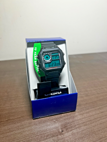 "Radar" | Casio World Time Illuminator | Royale | AE-1200WH | 🟢 | Custom | MOD - Picture 17 of 18