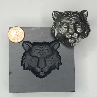 Tiger 3D Graphite Ingot Mold for Gold Silver Copper Tin Melting Casting Refining