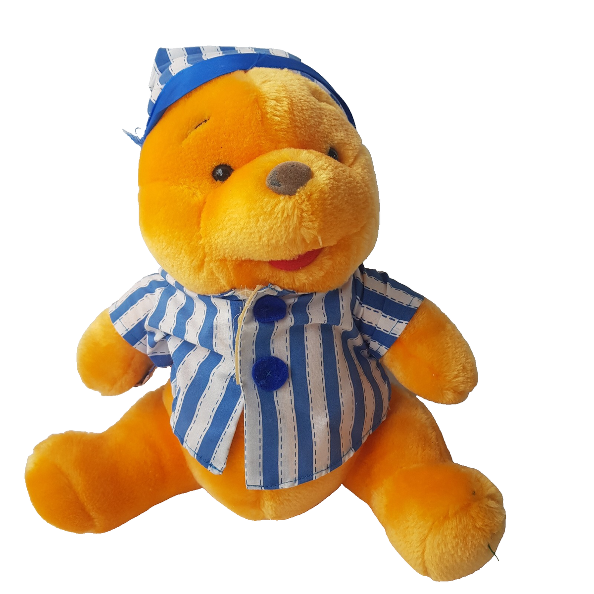 Disney Winnie the Pooh in Stiped Pjs plush toy Cute Cuddlly