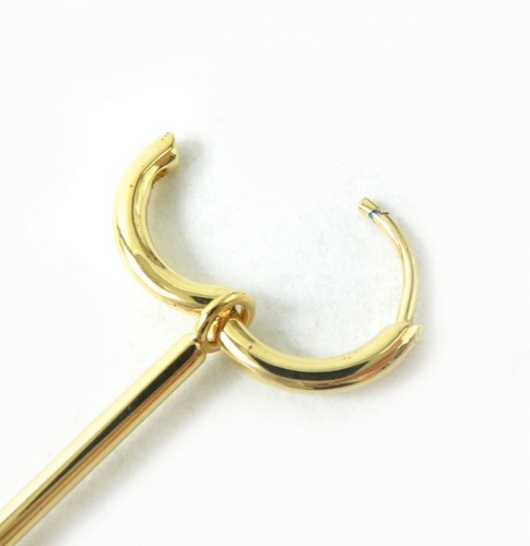 Pendientes Aro TOUS Motivo Oso Vermeil Plata 925 Amazonita Espinela Tono Oro - Imagen 5 de 7