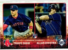 2015 Topps Update #US41 Travis Shaw / Allan Dykstra RCOM, RC
