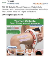 TESMED Anti Fat Cellulite Massager Beauty Italy Women NEW Thigh Buttock Abs Med