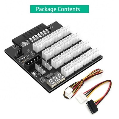 16 Port 6Pin Power Supply Breakouts Board Adapter Replacement For 800W 1400W