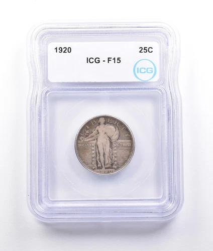 1920 Standing Liberty Quarter F15 ICG *6980