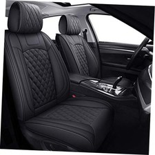 Car Seat Covers Full Set for Most Cars, Universal for Honda Full Set/Black