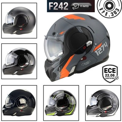 Viper PJ Rating F242 Flip Up 180 DACH REVERSE MODULAR MOTORRAD STURZHELM