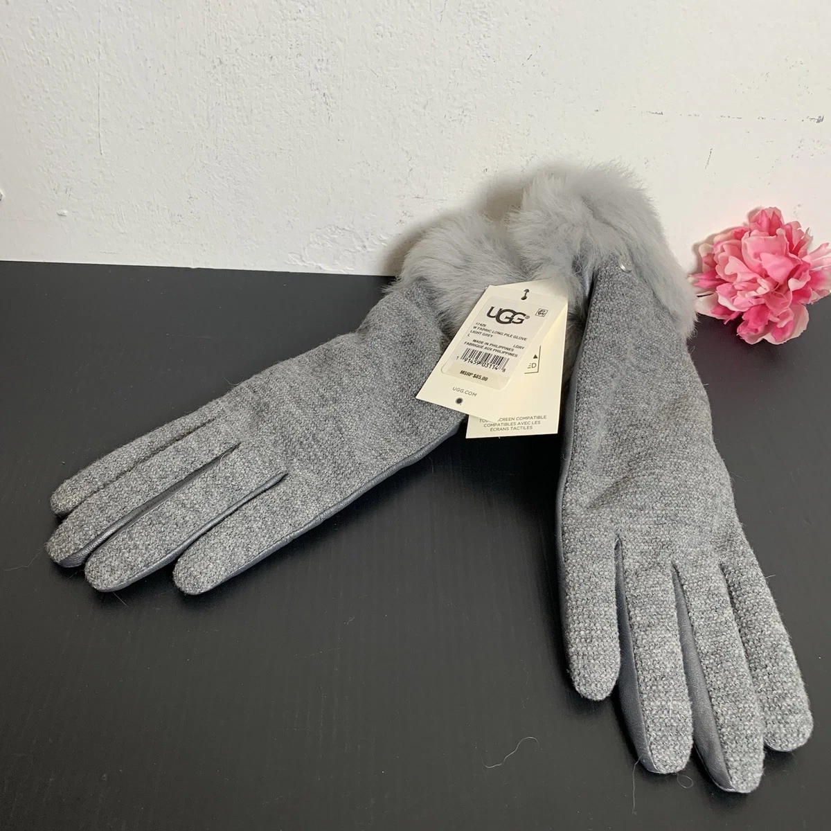 Isotoner Guanti Donna Smartouch In Tessuto Elasticizzato Riciclato - Marrone, Taglia Unica, Compatibili Touch Screen