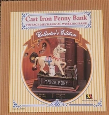 Monogram International "Trick Pony" Collector's Edition Cast Iron Penny Bank NIB