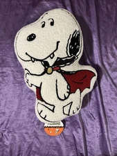 Snoopy Dracula Vampire Halloween Sherpa 17 in Plush Pillow – NEW