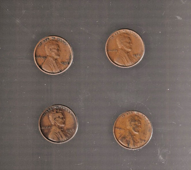 1925S 1928S 1929S 1930S  VERY FINE  LINCOLN CENTS RS COINS #31J  at wholesale !