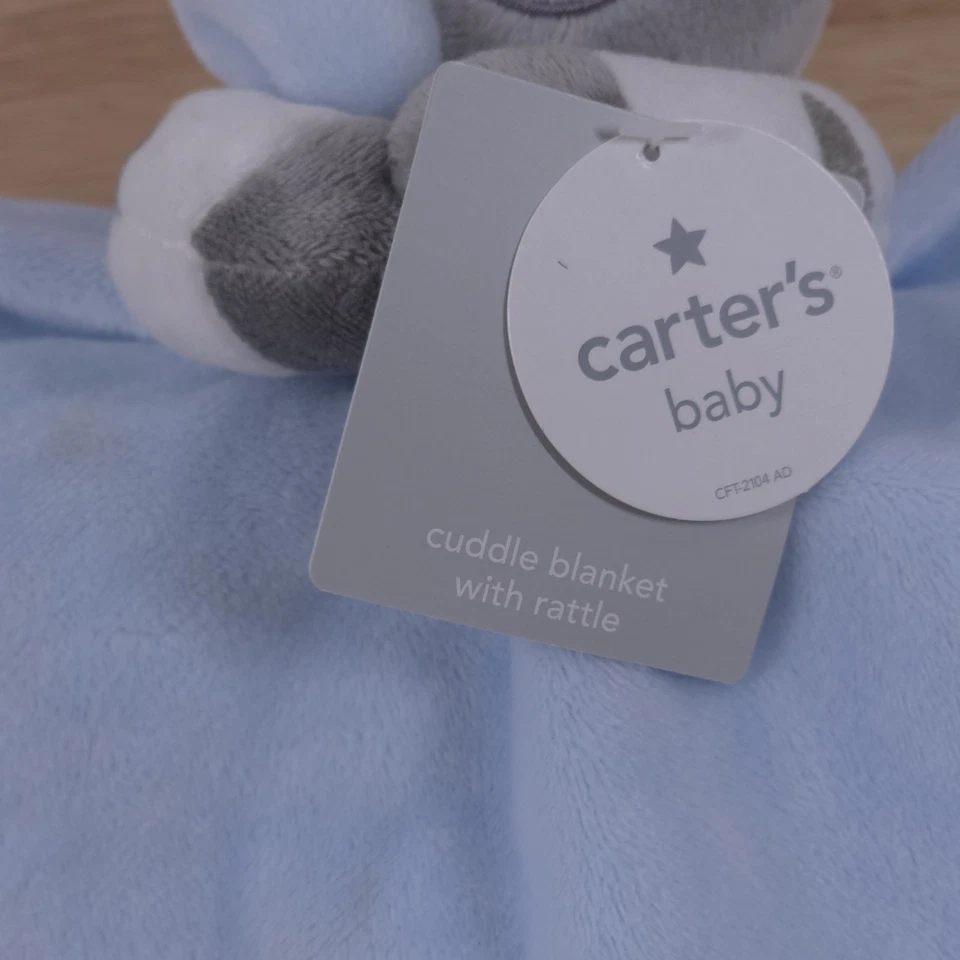 Carter's Zebra Lovey This Is What Handsome Looks Like Blue Baby Security Blanket - Image 4 of 4