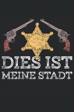 Western Sheriff Pistolen Notizbuch Stadt Ranch Design