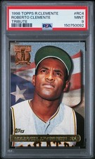 1998 TOPPS CLEMENTE TRIBUTE #RC4 ROBERTO CLEMENTE PSA 9